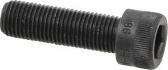 Made in USA - 3/8-24 UNF Hex Socket Drive, Socket Cap Screw - Alloy Steel, Black Oxide Finish, Fully Threaded, 1-1/4" Length Under Head - Industrial Tool & Supply
