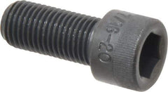 Made in USA - 7/16-20 UNF Hex Socket Drive, Socket Cap Screw - Alloy Steel, Black Oxide Finish, Fully Threaded, 1" Length Under Head - Industrial Tool & Supply