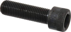 Made in USA - 7/16-20 UNF Hex Socket Drive, Socket Cap Screw - Alloy Steel, Black Oxide Finish, Fully Threaded, 1-1/2" Length Under Head - Industrial Tool & Supply