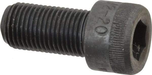 Made in USA - 1/2-20 UNF Hex Socket Drive, Socket Cap Screw - Alloy Steel, Black Oxide Finish, Fully Threaded, 1" Length Under Head - Industrial Tool & Supply