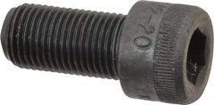 Made in USA - 1/2-20 UNF Hex Socket Drive, Socket Cap Screw - Alloy Steel, Black Oxide Finish, Fully Threaded, 1" Length Under Head - Industrial Tool & Supply