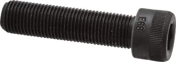 Made in USA - 1/2-20 UNF Hex Socket Drive, Socket Cap Screw - Alloy Steel, Black Oxide Finish, Fully Threaded, 2" Length Under Head - Industrial Tool & Supply