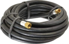 Alliance Hose & Rubber - 1/4" ID x 9/16" OD 25' Long Multipurpose Air Hose - MNPT x FNPT(Swivel) Ends, 300 Working psi, -40 to 190°F, 1/4" Fitting, Black - Industrial Tool & Supply