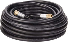 Alliance Hose & Rubber - 1/4" ID x 9/16" OD 50' Long Multipurpose Air Hose - MNPT x FNPT(Swivel) Ends, 300 Working psi, -40 to 190°F, 1/4" Fitting, Black - Industrial Tool & Supply