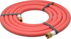 Alliance Hose & Rubber - 3/8" ID x 23/32" OD 10' Long Multipurpose Air Hose - MNPT x FNPT(Swivel) Ends, 300 Working psi, -40 to 190°F, 3/8" Fitting, Red - Industrial Tool & Supply