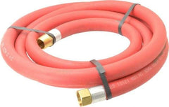 Alliance Hose & Rubber - 3/4" ID x 1-5/32" OD 10' Long Multipurpose Air Hose - MNPT x FNPT(Swivel) Ends, 300 Working psi, -40 to 190°F, 3/4" Fitting, Red - Industrial Tool & Supply