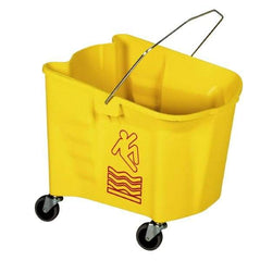 Continental - 26 Qt Plastic Bucket - Yellow - Industrial Tool & Supply