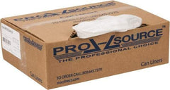 PRO-SOURCE - 0.6 mil Thick, Household/Office Trash Bags - 24" Wide x 31" High, Clear - Industrial Tool & Supply