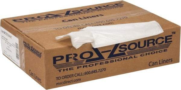 PRO-SOURCE - 0.6 mil Thick, Household/Office Trash Bags - 30" Wide x 36" High, Clear - Industrial Tool & Supply