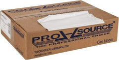 PRO-SOURCE - 0.6 mil Thick, Household/Office Trash Bags - 33" Wide x 39" High, Clear - Industrial Tool & Supply