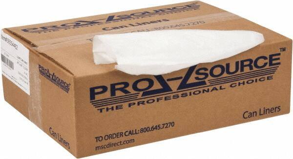 PRO-SOURCE - 0.6 mil Thick, Household/Office Trash Bags - 40" Wide x 46" High, Clear - Industrial Tool & Supply