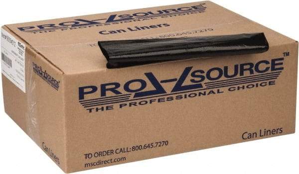 PRO-SOURCE - 1.5 mil Thick, Heavy-Duty Trash Bags - 40" Wide x 46" High, Black - Industrial Tool & Supply