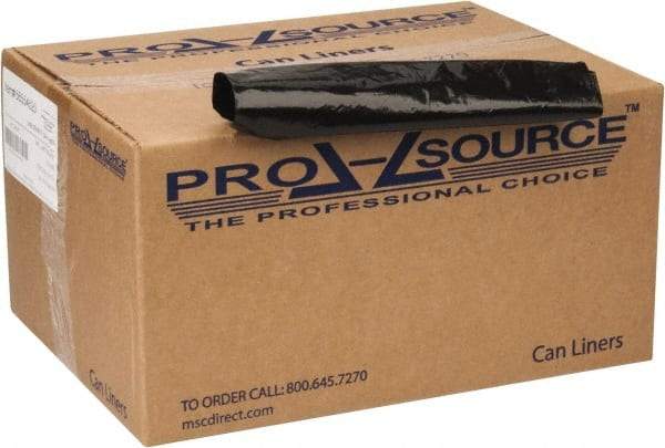 PRO-SOURCE - 2 mil Thick, Heavy-Duty Trash Bags - 40" Wide x 46" High, Black - Industrial Tool & Supply