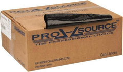 PRO-SOURCE - 1.65 mil Thick, Heavy-Duty Trash Bags - 40" Wide x 46" High, Black - Industrial Tool & Supply