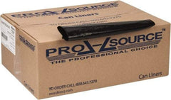 PRO-SOURCE - 1.5 mil Thick, Heavy-Duty Trash Bags - 38" Wide x 58" High, Black - Industrial Tool & Supply