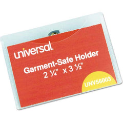 UNIVERSAL - Badge Holders Attachment Type: Clip-On Horizontal or Vertical Holder: Horizontal - Industrial Tool & Supply