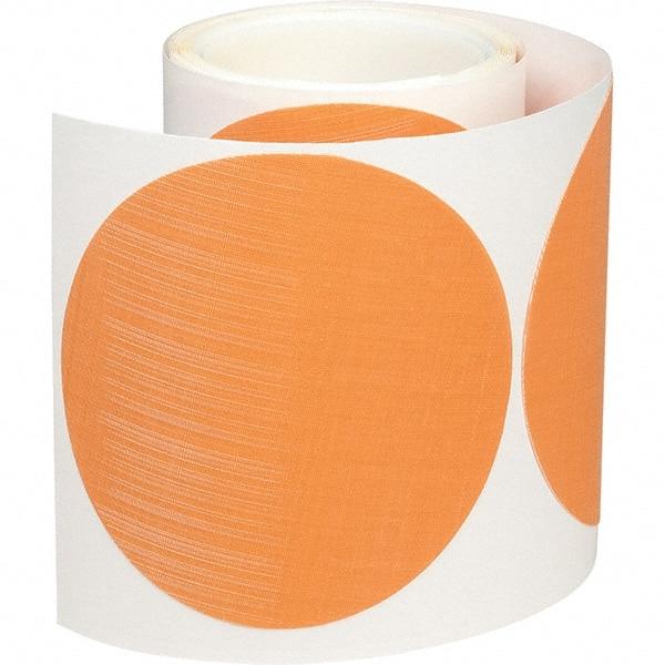 3M - 5" Diam, 5 Grit Trizact Aluminum Oxide Adhesive PSA Disc - Ultra Fine Grade, Orange, Polyester Backing, Flexible, Use with Random Orbital Sanders - Industrial Tool & Supply