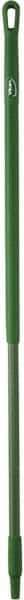 Vikan - 51 x 1-1/4" Fiberglass Squeegee Handle - European Threaded Connection, Green - Industrial Tool & Supply
