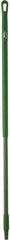 Vikan - 51 x 1-1/4" Fiberglass Squeegee Handle - European Threaded Connection, Green - Industrial Tool & Supply