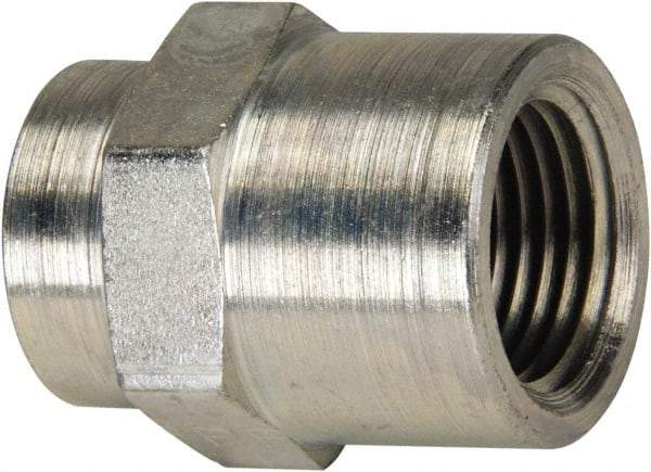 Enerpac - 3/8 x 1/4 NPTF 18-8 Stainless Steel Hydraulic Hose Female Coupler - 10,000 psi - Industrial Tool & Supply