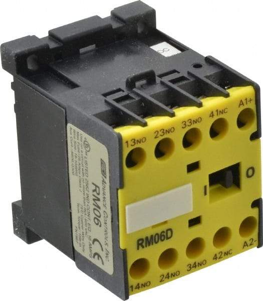 ACI - 4 Pole, 3NO/NC, 24 VAC Control Relay - 16 Amps, 600 VDC - Industrial Tool & Supply