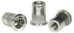 RivetKing - 0.13 to 0.225" Grip, Aluminum Standard Rivet Nut - Uncoated, Countersunk Head - Industrial Tool & Supply