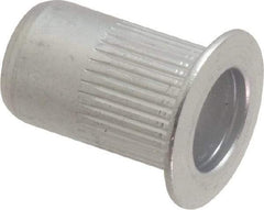 RivetKing - 0.02 to 0.13" Grip, Aluminum Standard Rivet Nut - Uncoated, Countersunk Head - Industrial Tool & Supply