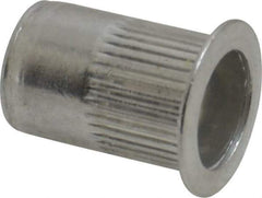 RivetKing - 0.02 to 0.13" Grip, Aluminum Standard Rivet Nut - Uncoated, Countersunk Head - Industrial Tool & Supply