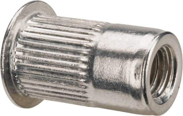 RivetKing - 0.13 to 0.225" Grip, Aluminum Standard Rivet Nut - Uncoated, Countersunk Head - Industrial Tool & Supply