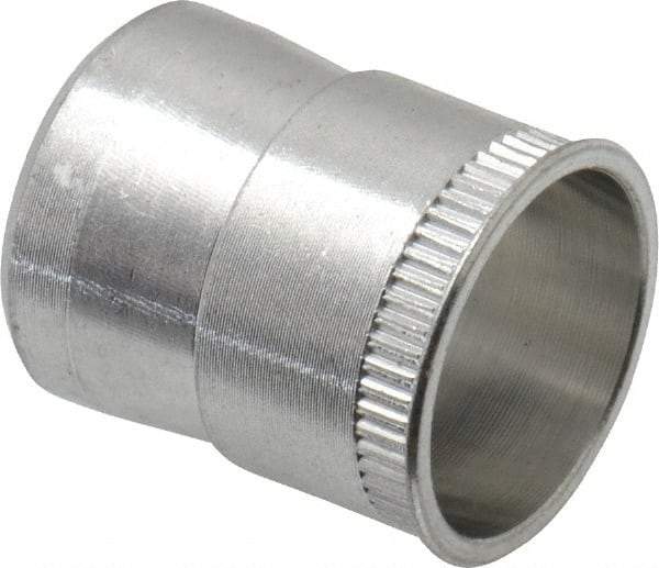 RivetKing - 5/16-18 UNC, Uncoated, Aluminum Knurled Rivet Nut Inserts - 0.531" to 0.536" Grip, 1/2" Drill Size - Industrial Tool & Supply