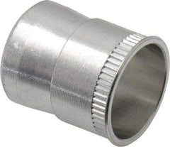 RivetKing - 5/16-18 UNC, Uncoated, Aluminum Knurled Rivet Nut Inserts - 0.531" to 0.536" Grip, 1/2" Drill Size - Industrial Tool & Supply