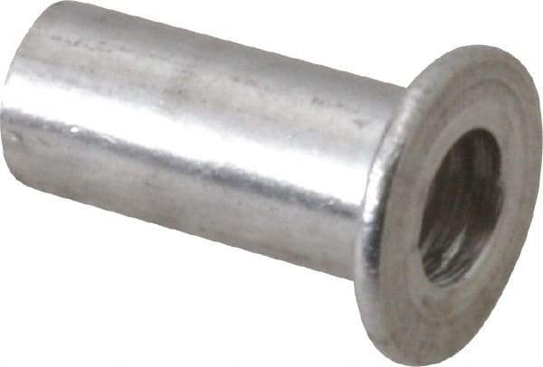 RivetKing - #8-32, 0.12 to 0.16" Grip, #2, Aluminum Standard Rivet Nut - Uncoated, Round Head - Industrial Tool & Supply