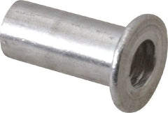 RivetKing - #8-32, 0.12 to 0.16" Grip, #2, Aluminum Standard Rivet Nut - Uncoated, Round Head - Industrial Tool & Supply