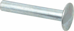 RivetKing - Size 8-30 Dome Head Steel Flush on Both Sides Blind Rivet - Steel Mandrel, 1-5/8" to 1-7/8" Grip, 5/8" Head Diam, 0.255" Min Hole Diam, 1.57" Length Under Head, 1/4" Body Diam - Industrial Tool & Supply