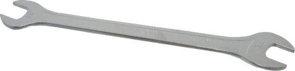 Facom - 14mm x 15mm Standard Extra Thin Open End Wrench - 8-17/64" OAL, Double End, Satin Finish, 15° Head Angle - Industrial Tool & Supply