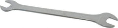 Facom - 14mm x 15mm Standard Extra Thin Open End Wrench - 8-17/64" OAL, Double End, Satin Finish, 15° Head Angle - Industrial Tool & Supply
