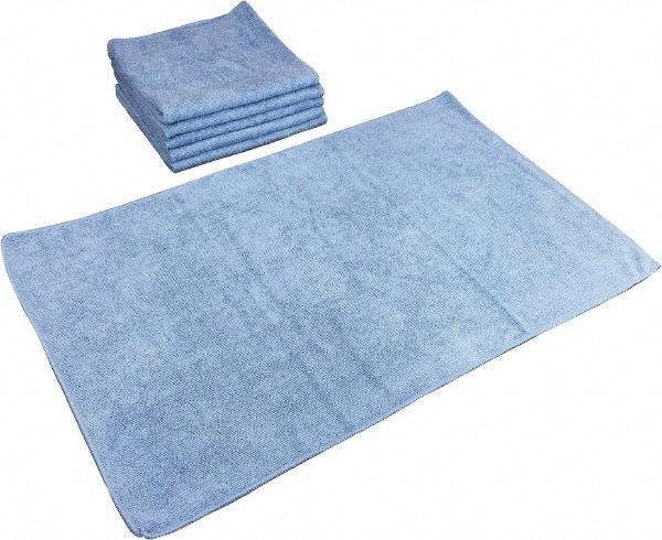 PRO-SOURCE - Reusable Microfiber Wipes - Packet, 16" x 27" Sheet Size, Blue - Industrial Tool & Supply