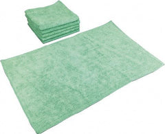 PRO-SOURCE - Reusable Microfiber Wipes - Packet, 16" x 27" Sheet Size, Green - Industrial Tool & Supply