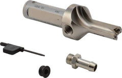 Seco - 1.496" Max Drill Depth, 2xD, 3/4" Diam, Indexable Insert Drill - 2 Inserts, 1" Shank Diam, Straight Shank - Industrial Tool & Supply