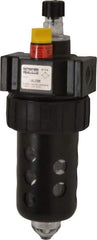 Parker - 3/8" NPT, 150 Max psi Intermediate Micro Mist Lubricator - Polycarbonate Bowl with Sight Glass, Zinc Body, 60 CFM, 125°F Max Temp, 2.81" Wide x 7.82" High - Industrial Tool & Supply