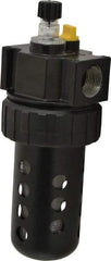 Parker - 3/4" NPT, 150 Max psi Standard Micro Mist Lubricator - Polycarbonate Bowl with Sight Glass, Zinc Body, 90 CFM, 125°F Max Temp, 3.24" Wide x 9.27" High - Industrial Tool & Supply