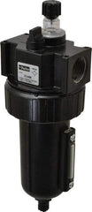 Parker - 3/4" NPT, 250 Max psi Standard Mist Lubricator - Metal Bowl with Sight Glass, Zinc Body, 90 CFM, 175°F Max Temp, 3.24" Wide x 9.27" High - Industrial Tool & Supply
