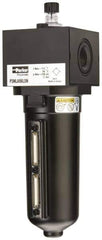 Parker - 3/4" NPT, 250 Max psi Heavy Duty Mist Lubricator - Metal Bowl with Sight Glass, Zinc Body, 240 CFM, 175°F Max Temp, 3.62" Wide x 11.81" High - Industrial Tool & Supply