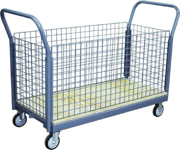 Jamco - 1,200 Lb Capacity Platform Truck - Steel Deck, 60" OAW, 10" Platform Height - Industrial Tool & Supply