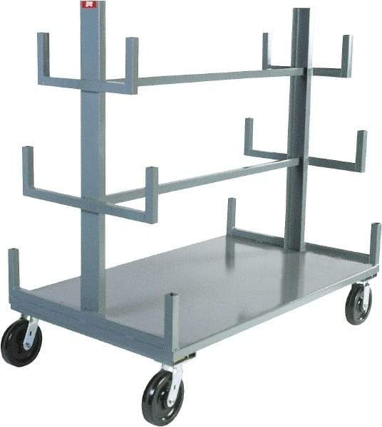 Jamco - 4,000 Lb Capacity Steel Bar & Pipe Truck - 36" OAW - Industrial Tool & Supply