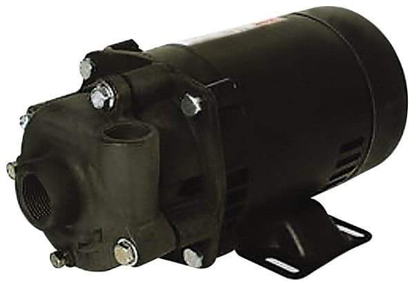 Pentair - ODP Motor, 115/208-230 Volt, 1 Phase, 1/2 HP, Cast Iron Straight Pump - 1-1/4 Inch Inlet, 1 Inch Outlet, 42 Max Head psi, Bronze Impeller, Cast Iron Shaft, Buna-N Seal, 42 Ft. Shut Off - Industrial Tool & Supply