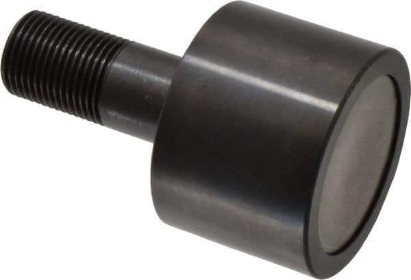 Accurate Bushing - 2-1/4" Roller Diam x 1-11/16" Width, 7/8" Stud Diam x 2" Length, Plain Load Roller - Steel, 1-1/8" Thread Length, 7/8-14 Thread, 3,490 Lb Dynamic Cap, 2,000 Lb Static Cap - Industrial Tool & Supply