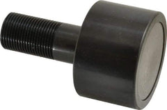 Accurate Bushing - 2-1/2" Roller Diam x 1-11/16" Width, 1" Stud Diam x 2-1/4" Length, Plain Load Roller - Steel, 1-1/2" Thread Length, 1-14 Thread, 5,120 Lb Dynamic Cap, 3,120 Lb Static Cap - Industrial Tool & Supply