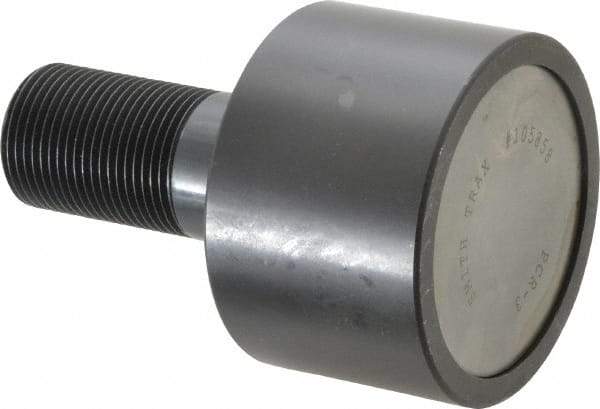 Accurate Bushing - 3" Roller Diam x 2" Width, 1-1/4" Stud Diam x 2-1/2" Length, Plain Load Roller - Steel, 1-3/4" Thread Length, 1-1/4-12 Thread, 14,300 Lb Dynamic Cap, 16,000 Lb Static Cap - Industrial Tool & Supply