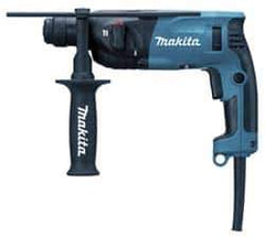 Makita - 110 Volt SDS Plus Chuck Electric Rotary Hammer - 0 to 5,000 BPM, 0 to 1,500 RPM, Reversible - Industrial Tool & Supply